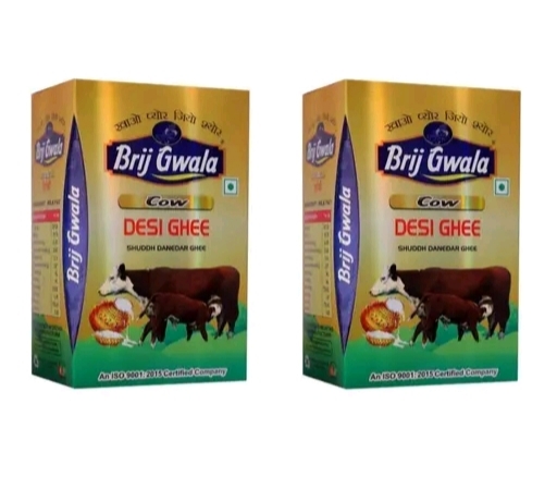 Brij Gwala pure Cow Ghee (500ml x 2)